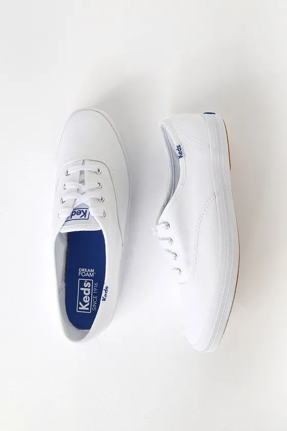 Champion White Canvas Sneakers sold by Lulus product image thumbnail 3