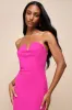 Effortless Radiance Magenta Strapless Mermaid Maxi Dress sold by Lulus