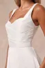 Modern Affection White Taffeta Pleated Sleeveless Maxi Dress sold by Lulus