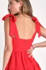 Tier-ly Delightful Red Tie-Strap Tiered Bustier Mini Dress sold by Lulus