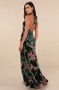 Flawlessly Gorgeous Green Burnout Floral Halter Maxi Dress sold by Lulus