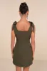 Your Sweetie Olive Green Tie-Strap Mini Dress sold by Lulus
