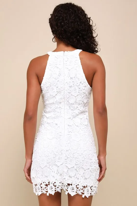 Love Poem Ivory Lace Mini Dress sold by Lulus product image thumbnail 2