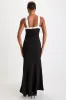 Luxurious Outlook Black and White Bow Mermaid Maxi Dress sold by Lulus