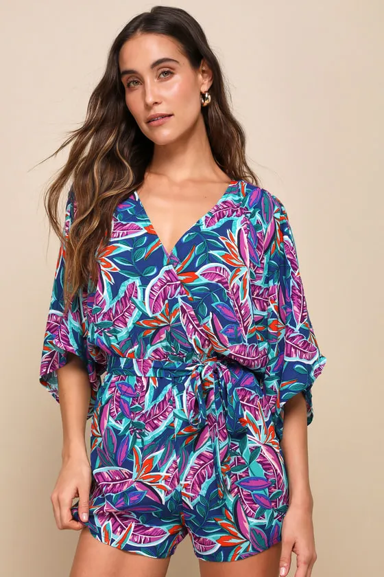 Hypnotized Purple Print Romper sold by Lulus product image thumbnail 2