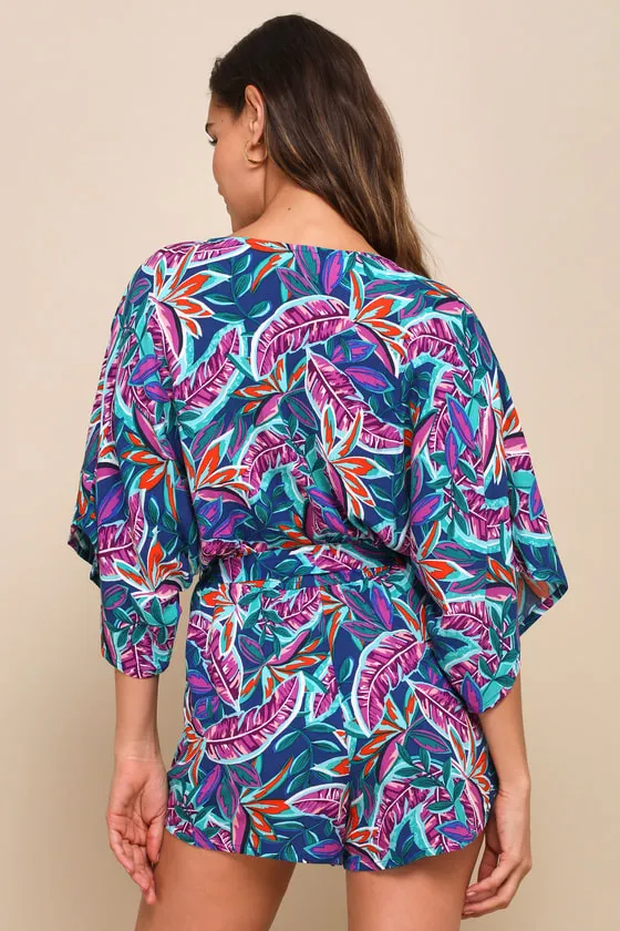 Hypnotized Purple Print Romper sold by Lulus product image thumbnail 3