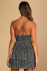 Glowing Gorgeous Silver Metallic Tiered Mini Dress sold by Lulus