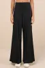 Sophisticated Inspiration Black High-Rise Wide-Leg Trousers sold by Lulus