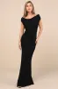 Stunning Mystery Black Mesh Cowl Back Mermaid Maxi Dress sold by Lulus