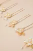 Infinite Sweetness Gold Pearl 6-Piece Floral Hair Pin Set sold by Lulus