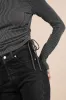 Sweet Ease Charcoal Textured Ribbed Ruched Long Sleeve Top sold by Lulus