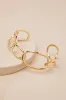Eugina Gold Link Cuff Bracelet sold by Lulus