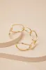 Eugina Gold Link Cuff Bracelet sold by Lulus