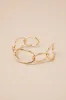 Eugina Gold Link Cuff Bracelet sold by Lulus