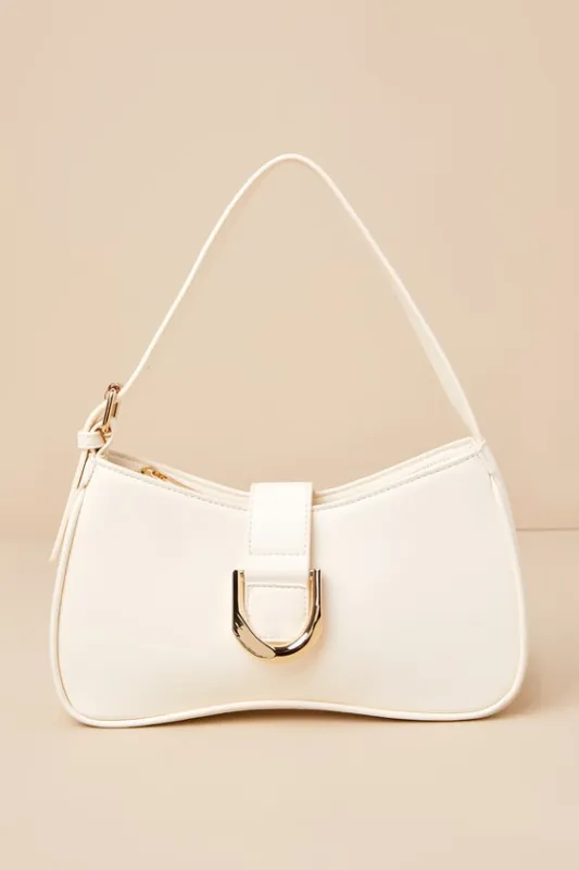 Oh-So Chic Bone Buckle Shoulder Bag sold by Lulus