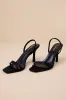 Manette Black Slingback High Heel Sandals sold by Lulus