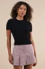 Everyone's a Winter Black Short Sleeve Seamed Sweater Top sold by Lulus