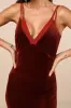 Immensely Glam Rust Velvet Backless Maxi Dress sold by Lulus