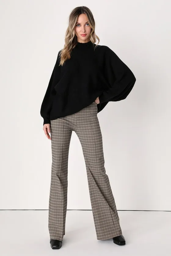 Cozy Perfection Black Dolman Sleeve Sweater Top sold by Lulus product image thumbnail 2