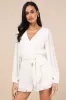 Plissed to Be Here White Plisse Balloon Sleeve Romper sold by Lulus
