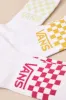 Classic Checkerboard White Multi Three-Pack Crew Sock Set sold by Lulus