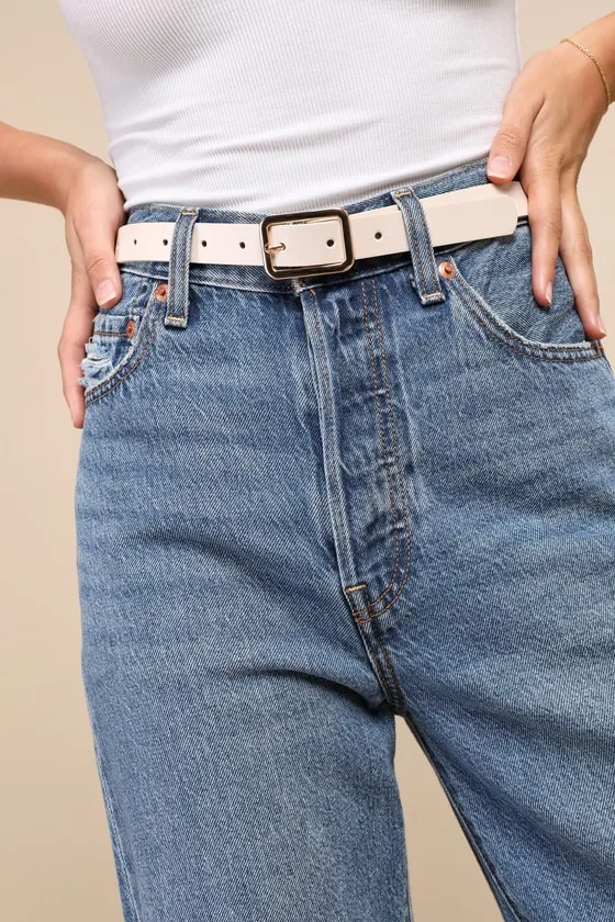 Stylish Setup Black, Ivory, and Brown Three-Piece Belt Set sold by Lulus product image thumbnail 3