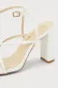 Makennaa White Strappy High Heel Ankle Strap Sandals sold by Lulus