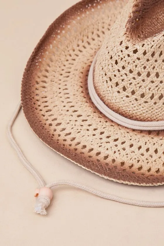 Uniquely Western Beige and Brown Woven Straw Western Hat sold by Lulus product image thumbnail 3