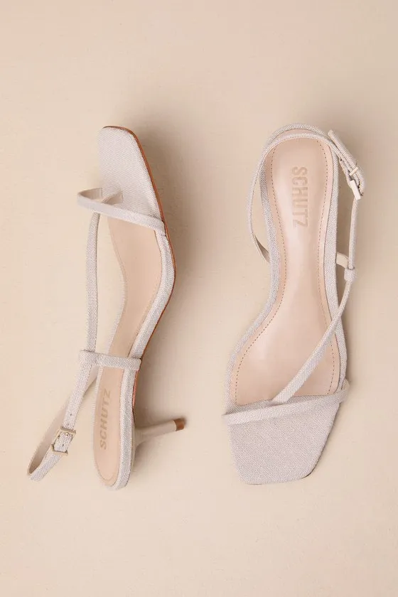 Heloise Oyster Beige Strappy Slingback Sandals sold by Lulus product image thumbnail 3