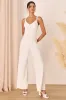Love Your Heart Ivory White Lace Wide-Leg Jumpsuit sold by Lulus