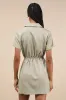 On-the-Go Aura Olive Green Twill Cargo Mini Dress With Pockets sold by Lulus