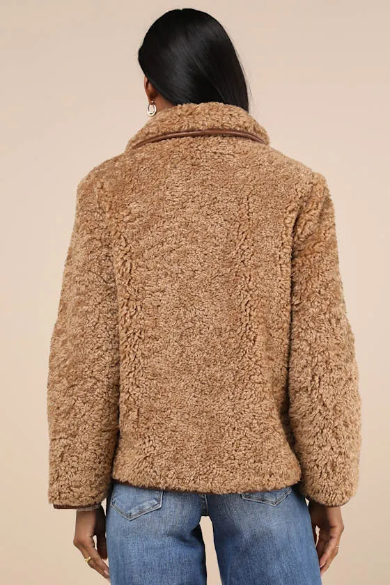 Cuddly Cute Brown Teddy Coat sold by Lulus product image thumbnail 3