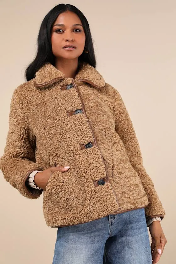 Cuddly Cute Brown Teddy Coat sold by Lulus product image thumbnail 4