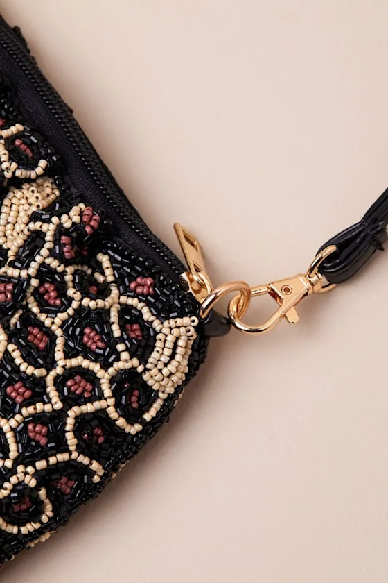 Gaiana Black Multi Beaded Shoulder Bag sold by Lulus product image thumbnail 4