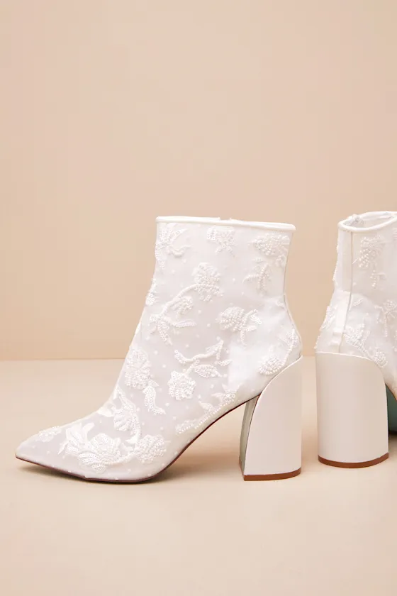 SB-Merri Ivory Beaded Embroidered Ankle Boots sold by Lulus product image thumbnail 2