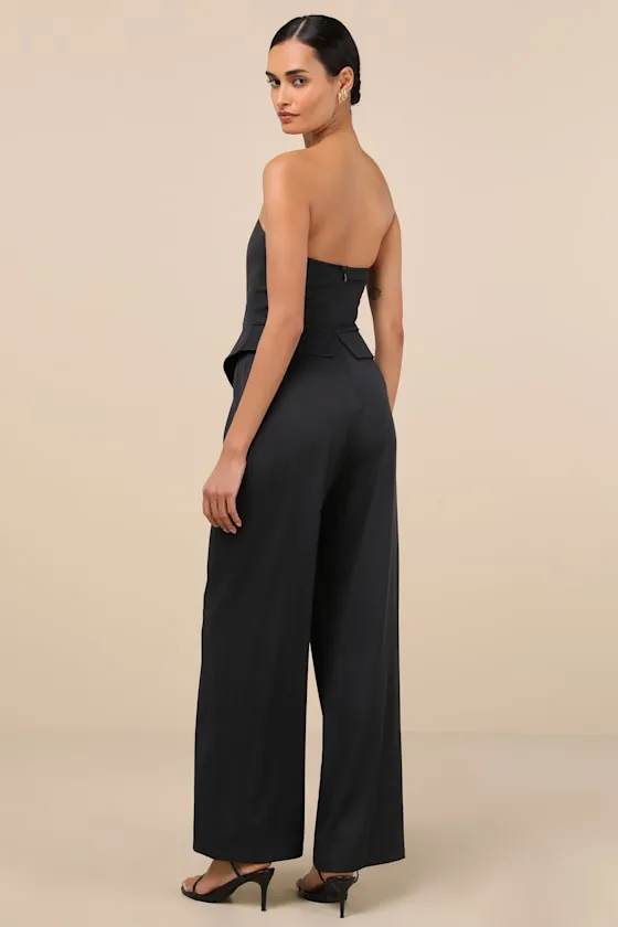 Polished Charisma Black Strapless Jumpsuit sold by Lulus product image thumbnail 2