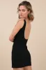 Brilliant Always Black Rhinestone Backless Mini Dress sold by Lulus