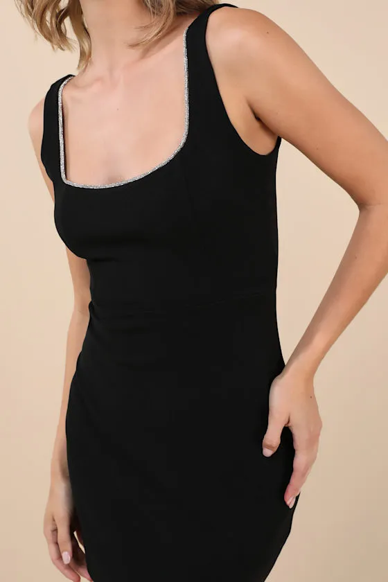 Brilliant Always Black Rhinestone Backless Mini Dress sold by Lulus product image thumbnail 4