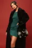 Fantastically Cozy Black Quilted Faux Fur Long Coat sold by Lulus