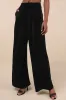 Chic Splendor Black Velvet Pleated High-Rise Wide-Leg Pants sold by Lulus