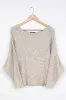 Perfect Mix Heather Beige Dolman Sleeve Sweater Top sold by Lulus