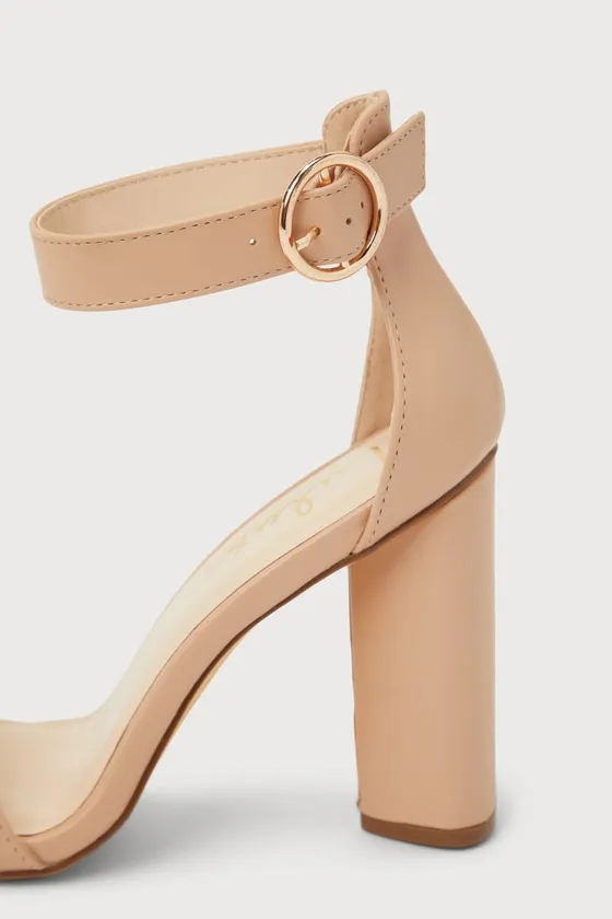Kamali Light Nude Ankle Strap Heels sold by Lulus product image thumbnail 2