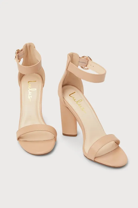 Kamali Light Nude Ankle Strap Heels sold by Lulus product image thumbnail 4