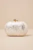 Dorrian Ivory Lace Hard Case Clutch sold by Lulus