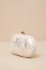 Dorrian Ivory Lace Hard Case Clutch sold by Lulus