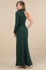 Keep It Interesting Emerald Cutout One-Shoulder Maxi Dress sold by Lulus