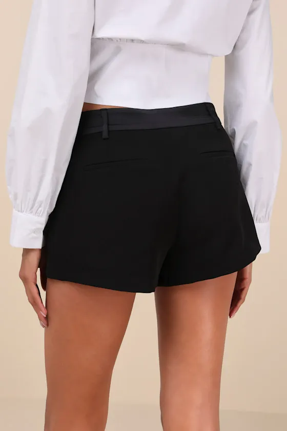 Minette Black High-Rise Shorts sold by Lulus product image thumbnail 4