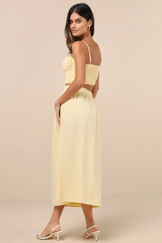 Delightful Yellow Two-Piece Midi Dress sold by Lulus product image thumbnail 2