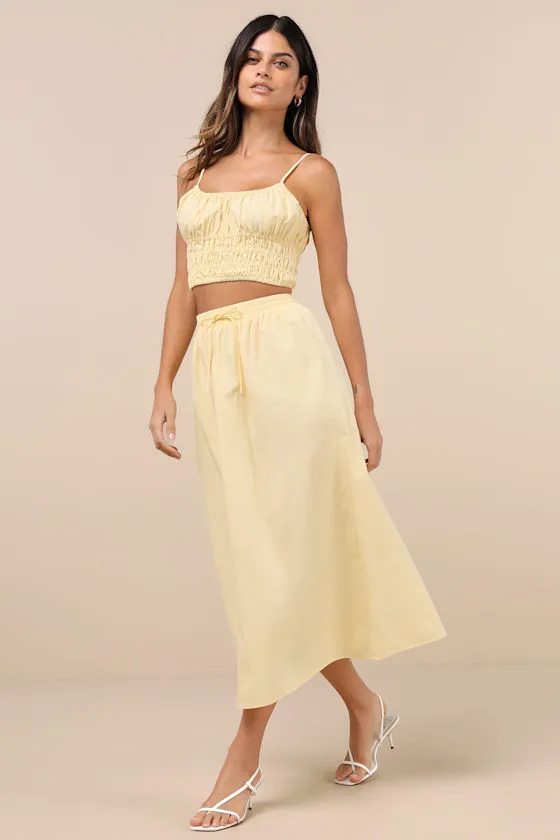 Delightful Yellow Two-Piece Midi Dress sold by Lulus product image thumbnail 4