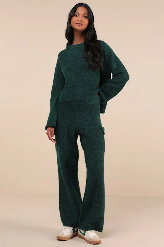 Signature Sunday Dark Green Raglan Sleeve Pullover Sweater sold by Lulus product image thumbnail 4